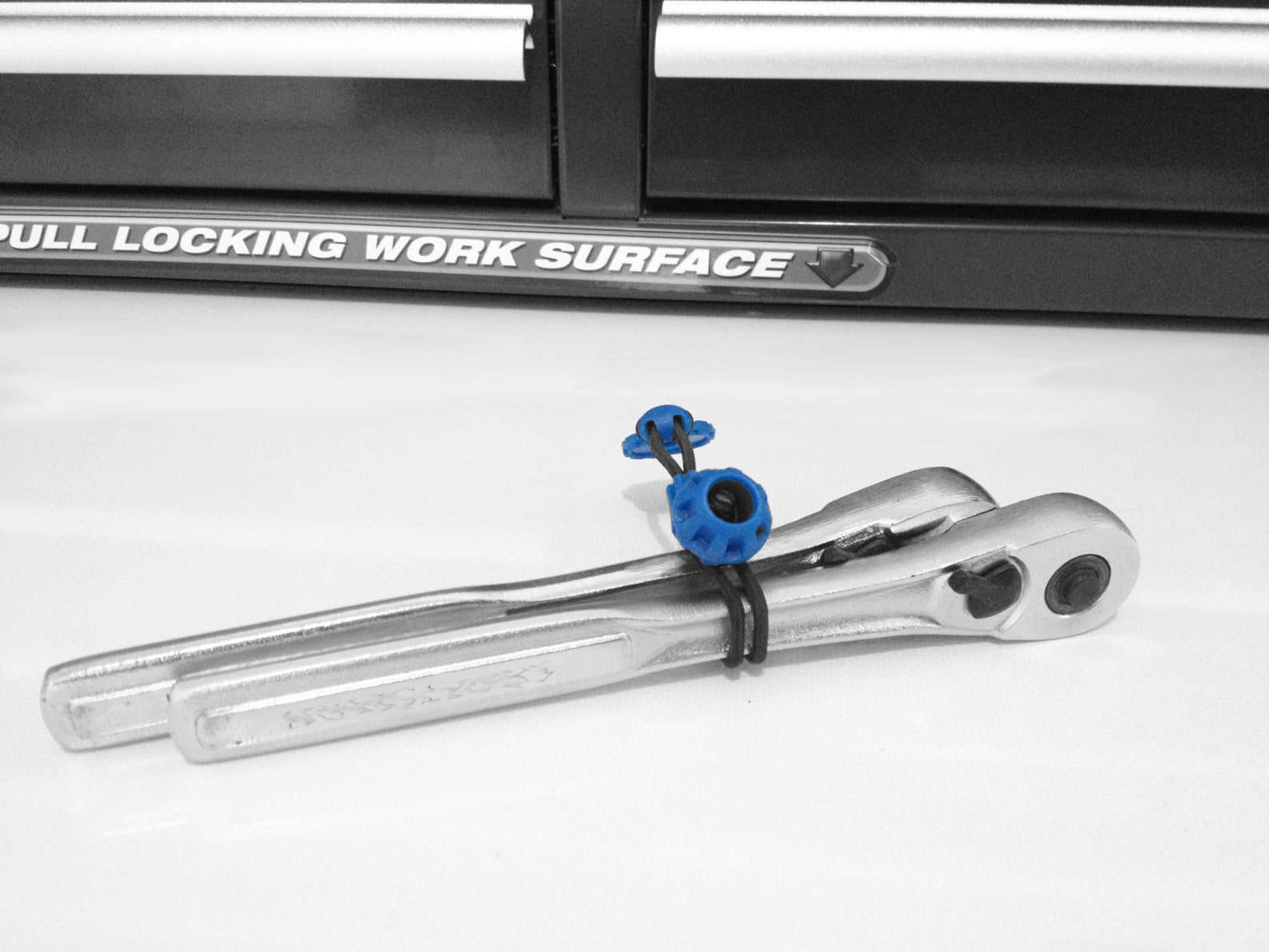 Tools collected outside the toolbox